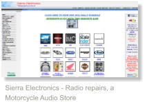 Sierra Electronics - Radio repairs, a Motorcycle Audio Store